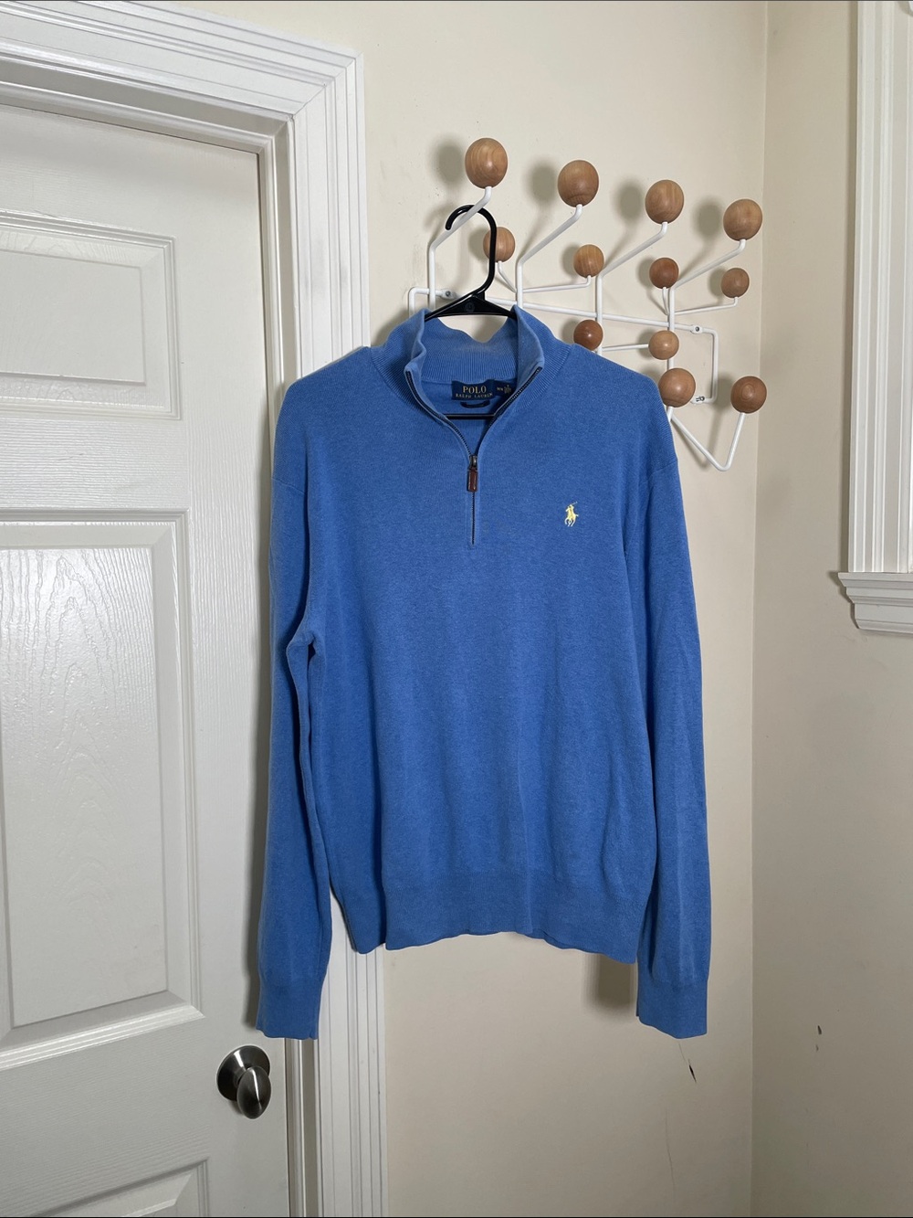 Ralph Lauren Long Sleeve Half-Zip Sweater Royal Blue M